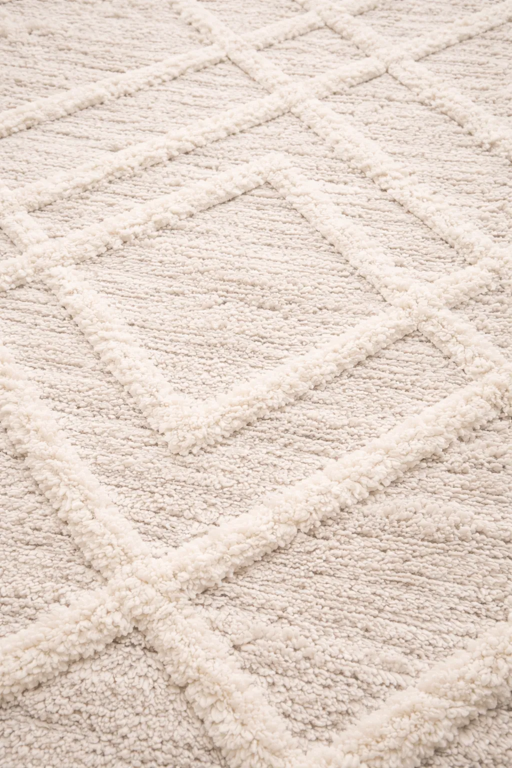 Trellis Cream Rug – Modern Hallway / Bedroom Rug UK